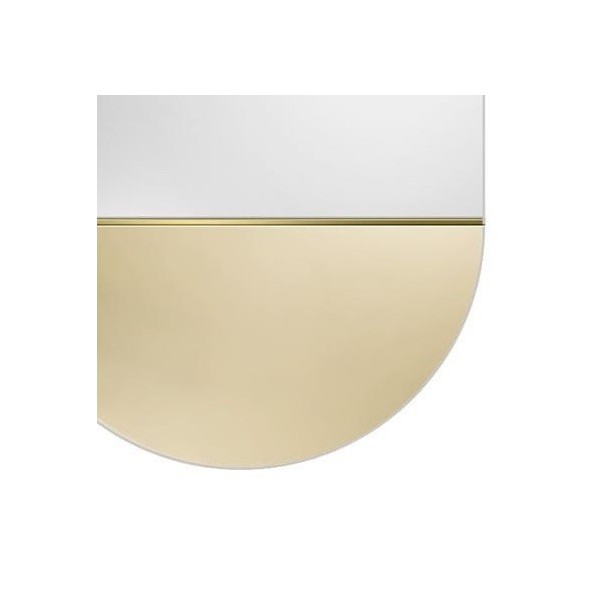 Espejo Decorativo Ovalado Cristal Dorado
