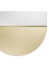 Espejo Decorativo Ovalado Cristal Dorado