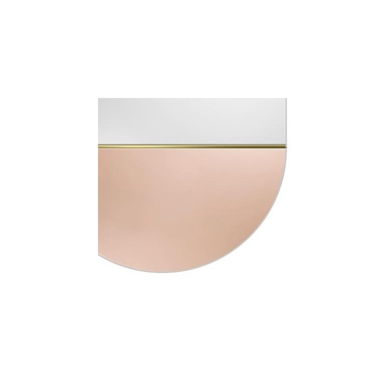 Espejo Ovalado Decorativo Oro Rosa