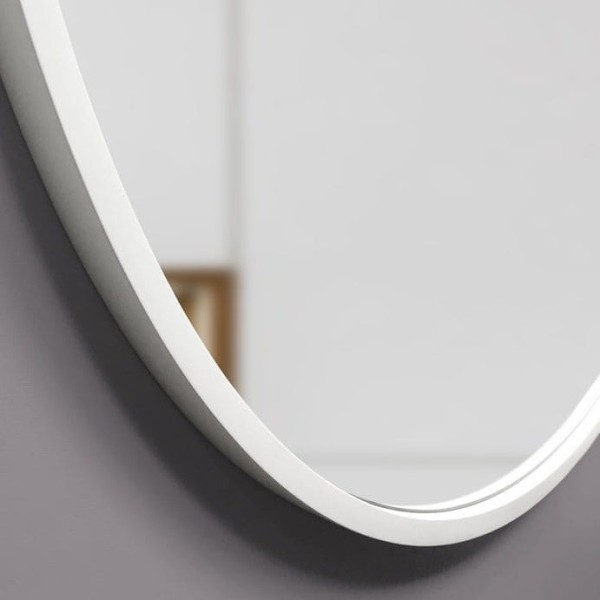 Espejo Moderno Minimalista Blanco Dolio