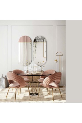 Espejo Ovalado Decorativo Novi Corrosi