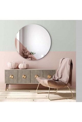 Espejo Redondo Decorativo Oro Rosa