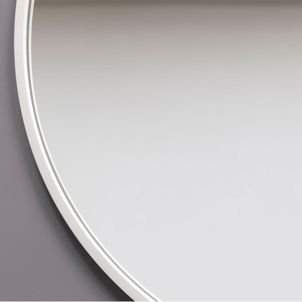 Espejo Ovalado Minimalista Ambient Slim Blanco
