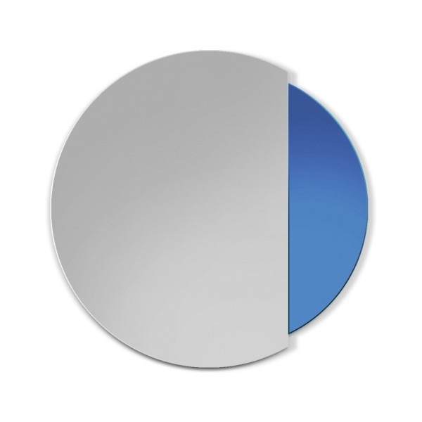 Specchio Rotondo Decorativo Eclipse Blu