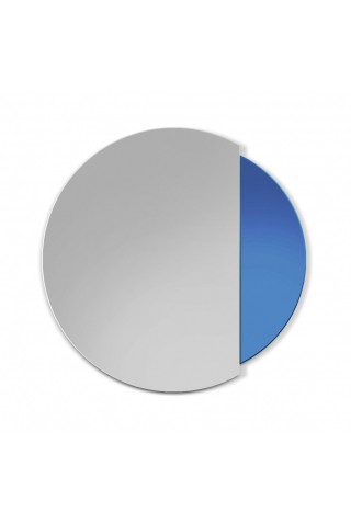 Espejo Redondo Decorativo Eclipse Blue