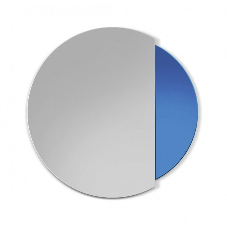 Espejo Redondo Decorativo Eclipse Blue