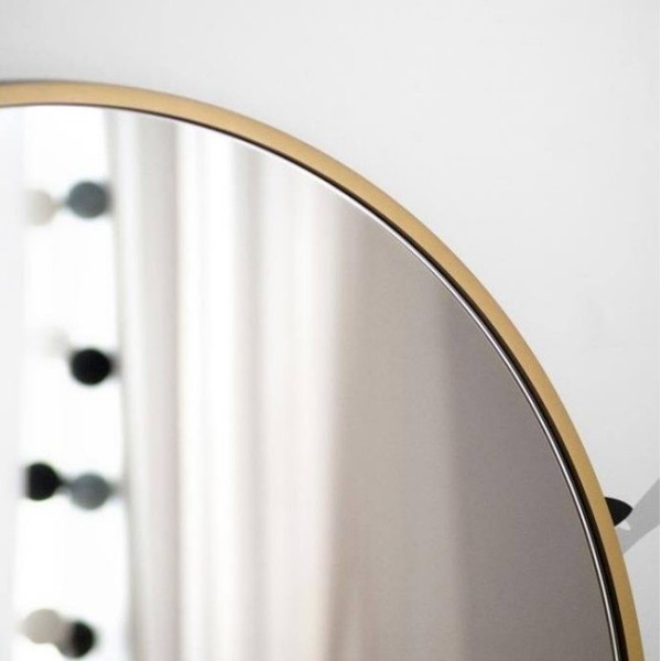 Espejo Arco Minimalista Marco Color Dorado