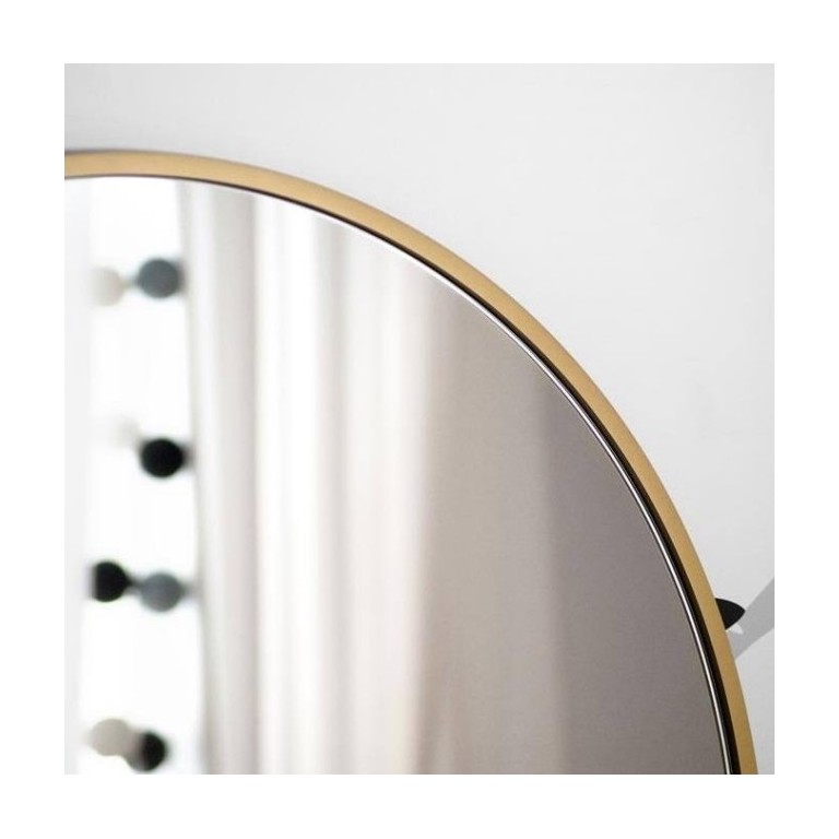 Espejo Arco Minimalista Marco Color Dorado
