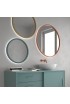 Espejo Redondo Retroiluminado Para Baño Marco Colores