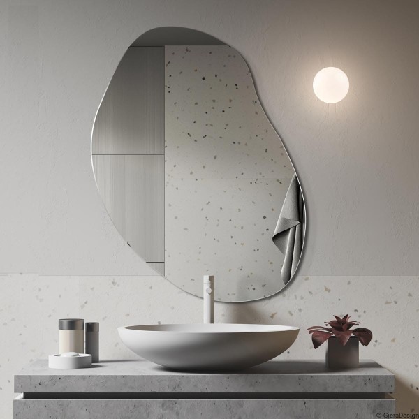 Espejo Irregular De Diseño Para Baño