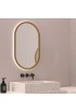 Espejo Ovalado Retroiluminado Para Baño Marco Colores