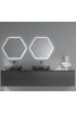 Espejo Hexagonal De Baño Con Luz LED Integrada