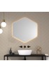 Espejo Hexagonal Retroiluminado Para Baño