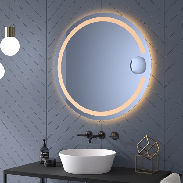 Specchio Tondo Luce a LED Integrata