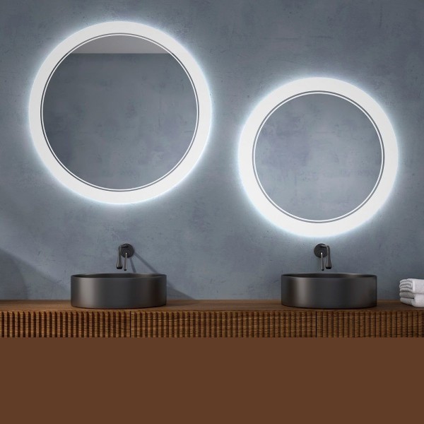 Specchio Rotondo Con Luce a LED Integrata