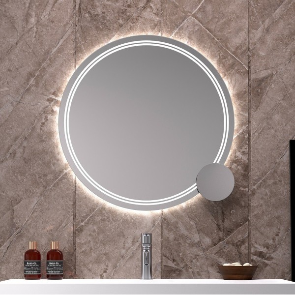 Specchio Rotondo Con Luce LED Incorporata