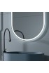 Espejo Ovalado Baño Con Luz LED Integrada