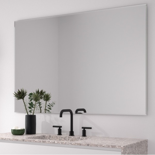 Espejo Rectangular Biselado Para Baño