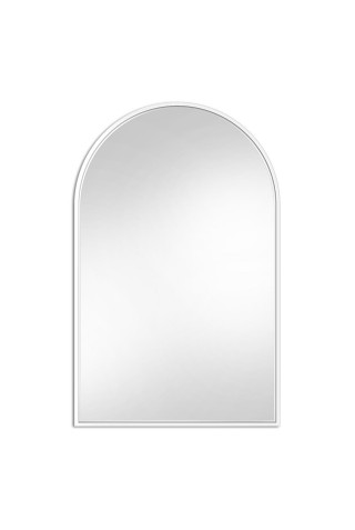 Espejo Arco Minimalista Marco Color Blanco