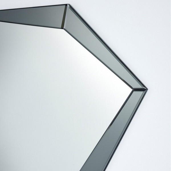 Espejo Decorativo Moderno Polygon Grey