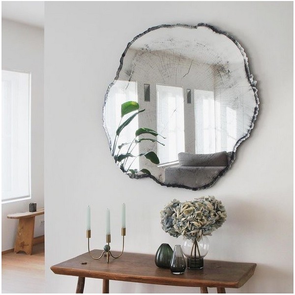 Espejo Grande Irregular De Diseño Arbo
