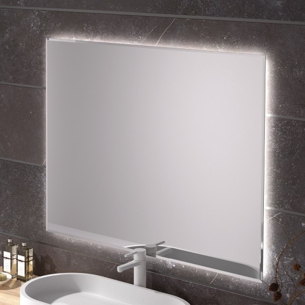 Espejo Rectangular Retroiluminado Biselado Para Baño