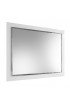 Espejo Rectangular Marco De Cristal Blanco