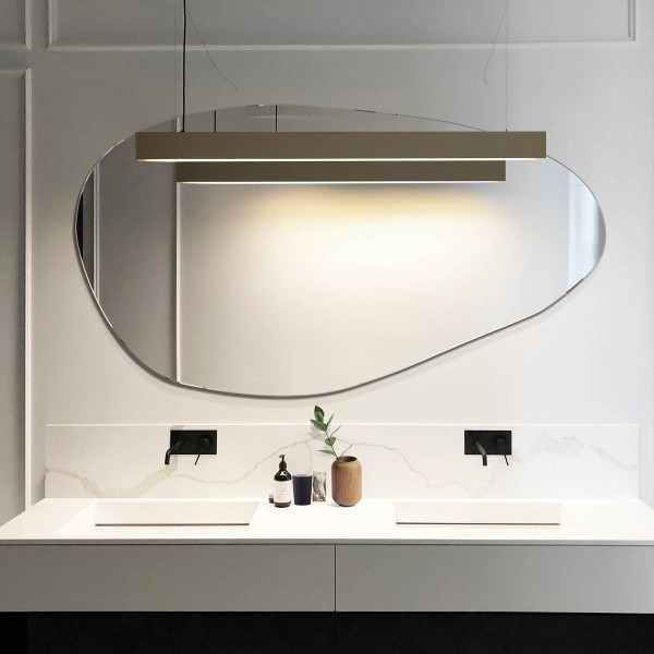 Espejo Asimétrico Para Baño Plama 1 OptiWhite
