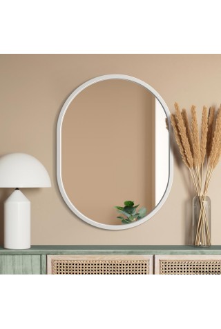 Espejo Moderno Minimalista Ambient Blanco