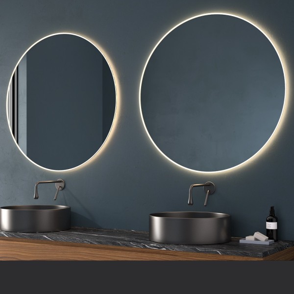 Espejo Redondo Luz LED Integrada Para Baño