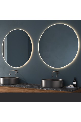 Espejo Redondo para Baño con Luz LED Integrada