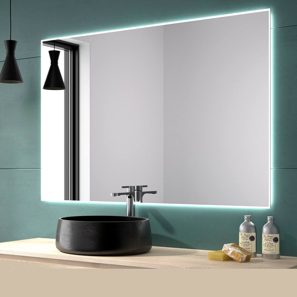 160x80cm Espejo baño bluetooth con antivaho + Dimmable + 3 Colores