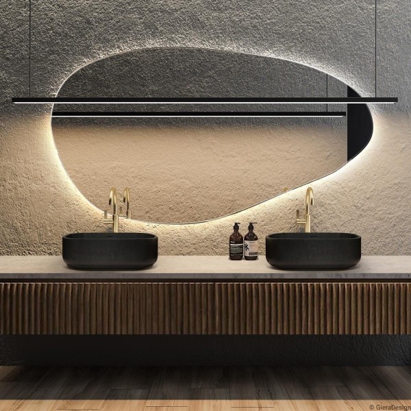 Espejo Retroiluminado Asimétrico Para Baño