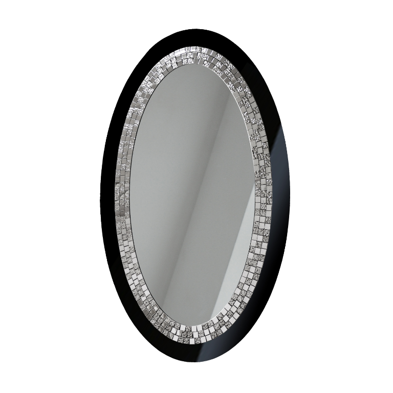 Espejo Ovalado Decorativo Glamour