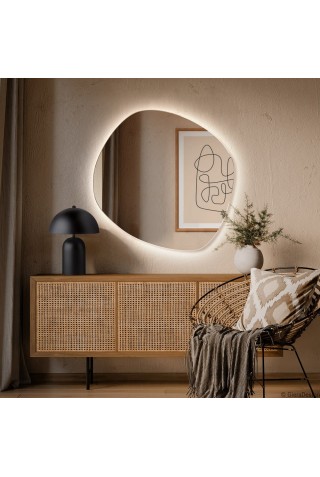 Espejo Irregular Pared Roco Wide