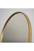Espejo Ovalado Dorado Minimalista Ambient Slim 