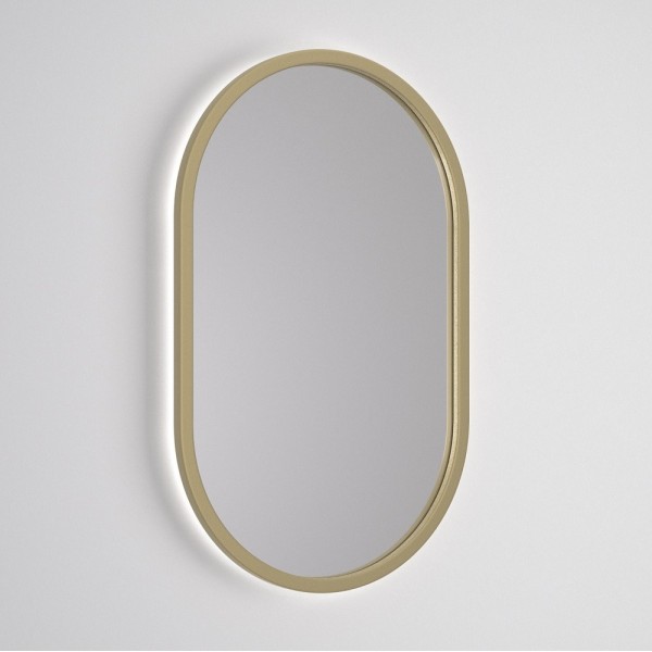 Specchio Ovale Retroilluminato Cornice Colorata