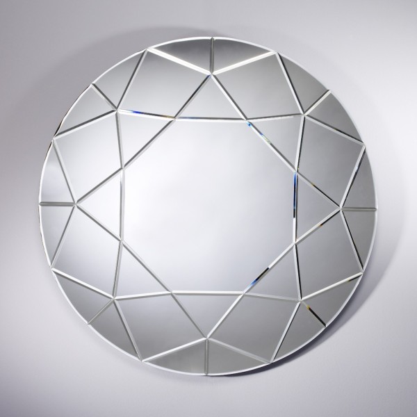 Specchio Rotondo Per Soggiorno Diamond