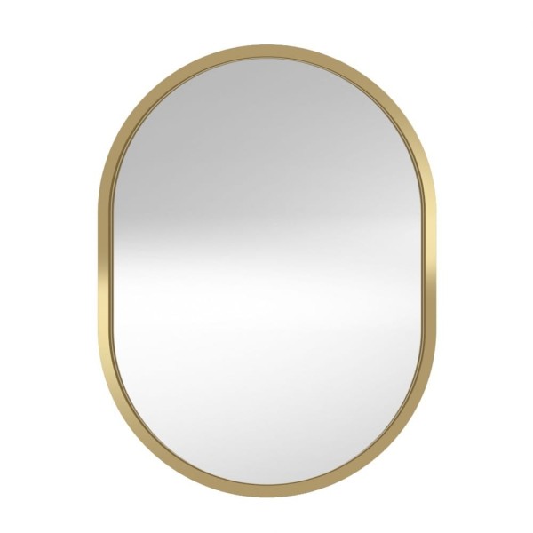 Espejo Ovalado Retroiluminado Ambient Dorado