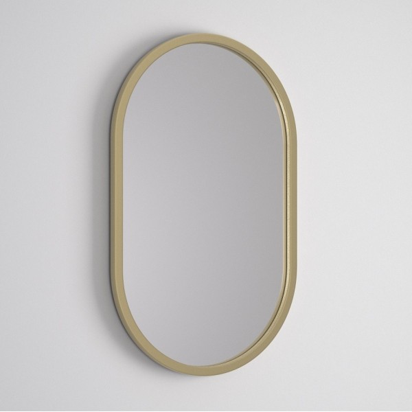 Espejo Ovalado Marco Color Dorado
