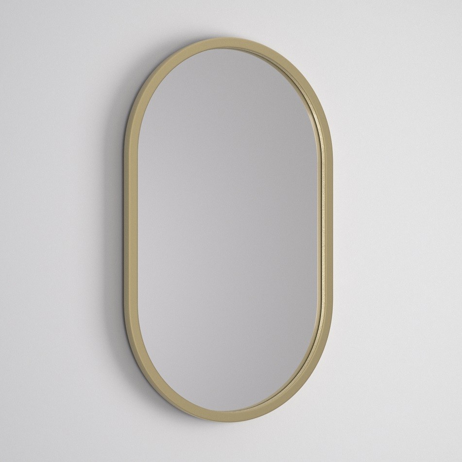 Espejo Ovalado Marco Color Dorado