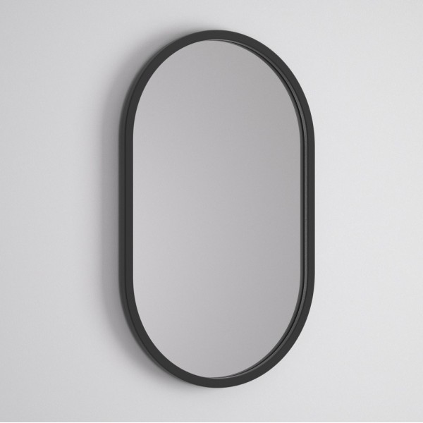 Specchio Ovale Moderno Cornice Nera