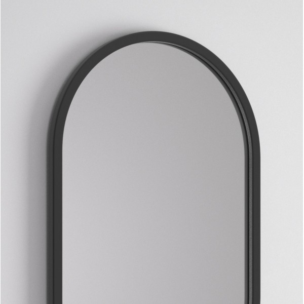 Espejo Ovalado Marco Color Negro