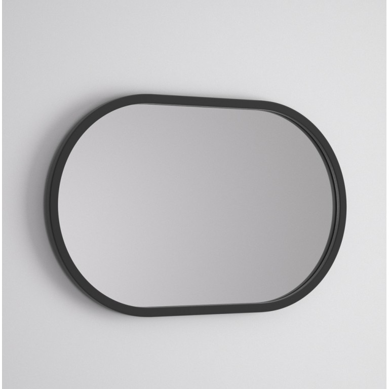 Espejo Ovalado Marco Color Negro