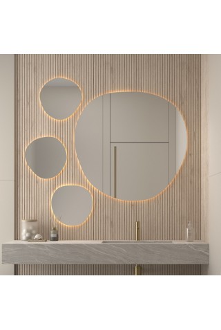 Espejo Asimétrico Retroiluminado Para Baño