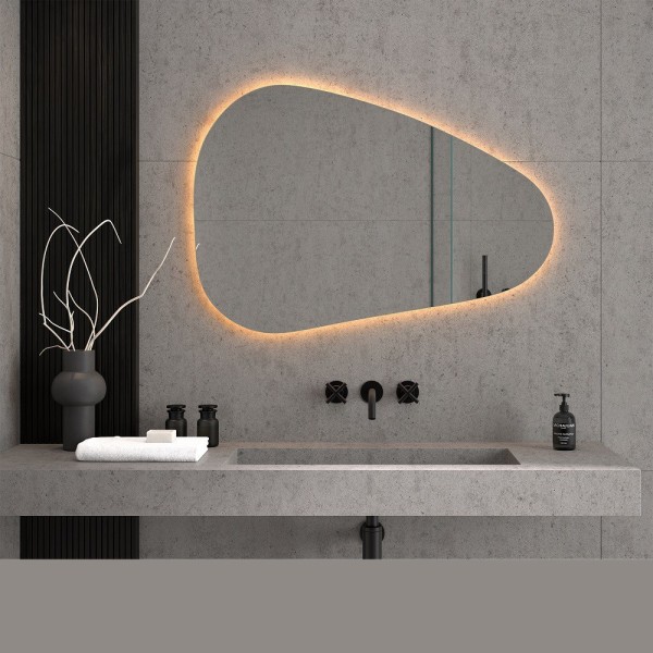 Espejo Irregular Retroiluminado De Baño