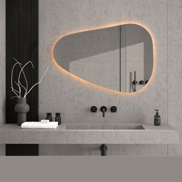 Espejo Irregular Retroiluminado De Baño