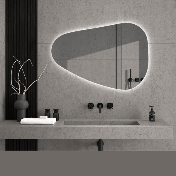 Espejo Irregular Retroiluminado De Baño