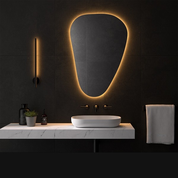 Espejo Irregular Retroiluminado De Baño