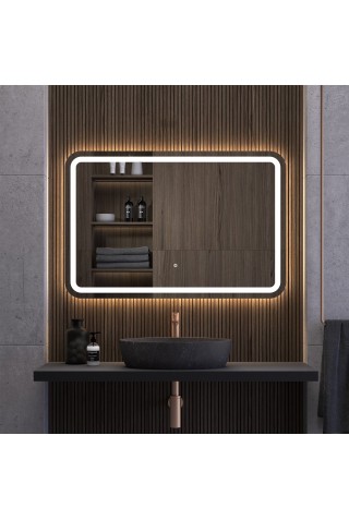Espejo De Baño Rectangular Con Luz LED